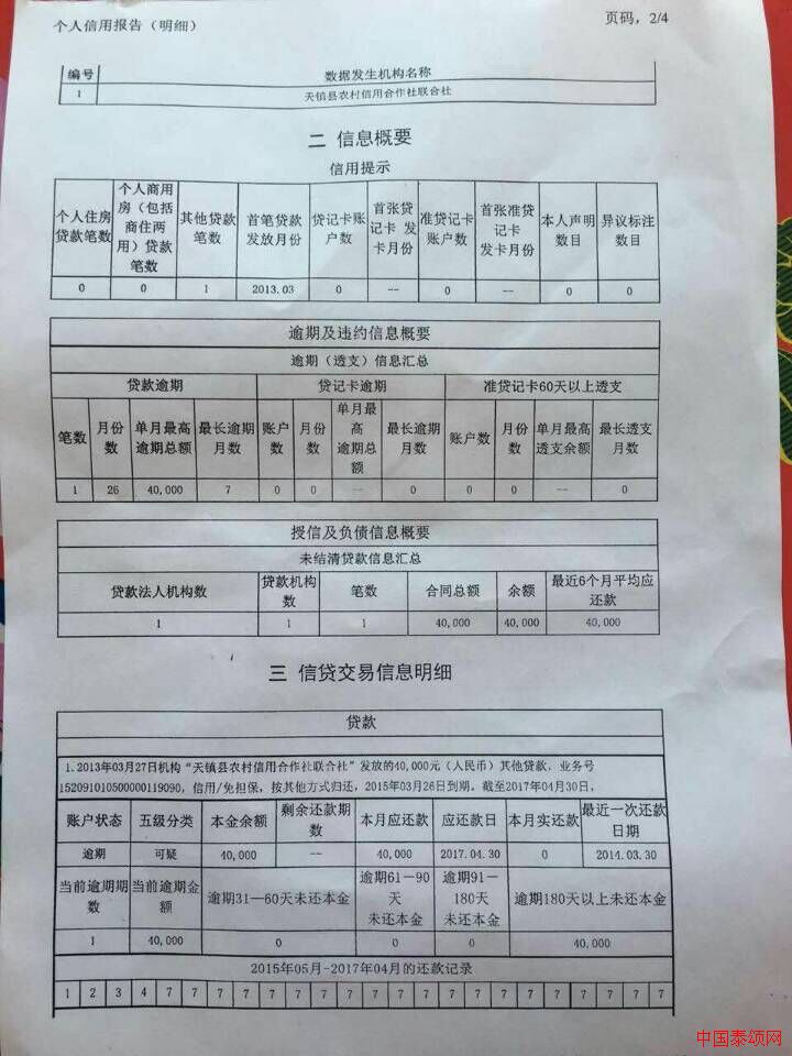 山西省大同市天镇县赵家沟乡农民贷款【款去何处】