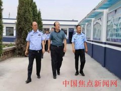 陕西榆林:周宁支队长督导机关创文工作