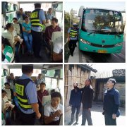 德江交警专项整治农村客运车辆交通违法