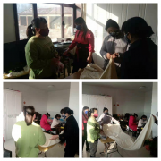 卧牛河镇巾帼居家不等闲自制口罩解急需